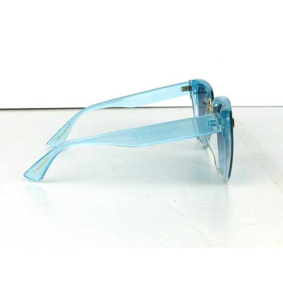 Tahari Cat Eye Shield Sunglasses Blue Crystal Frame Blue Gradient TH816 BLX main image 5